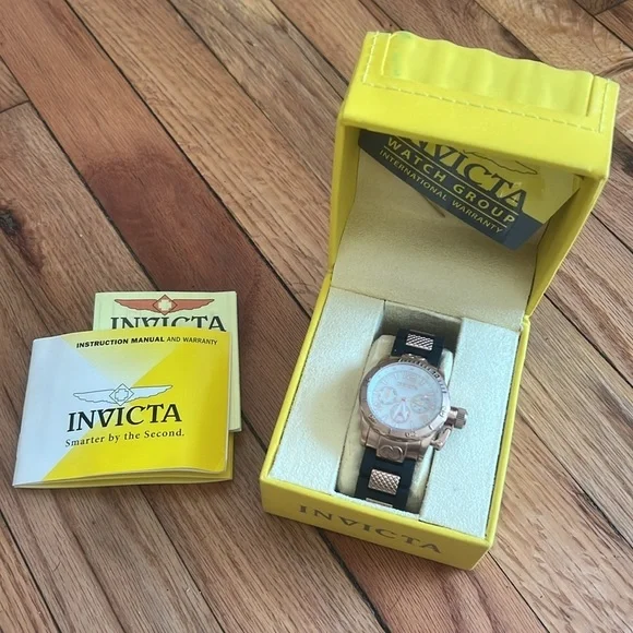 INVICTA Watch Pro Diver Rose Gold Corduba LadyModel 1703 - Ladies Watch Quartz